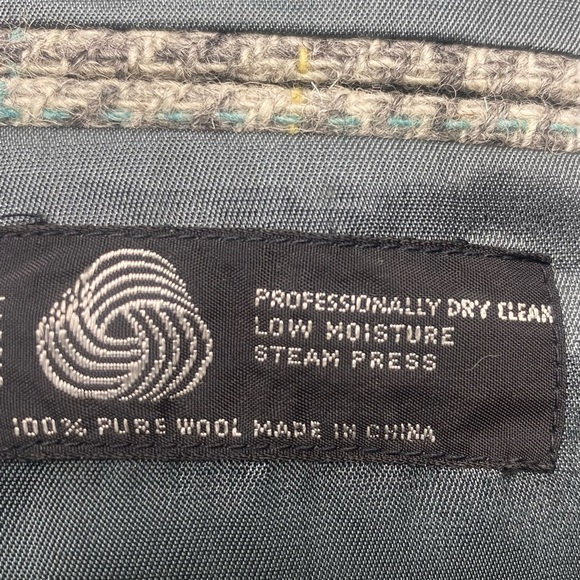 Oakton Ltd Men’s 100% Wool Blazer 42R Gray Single Vent 2 Button CLASSIC - Picture 4 of 14